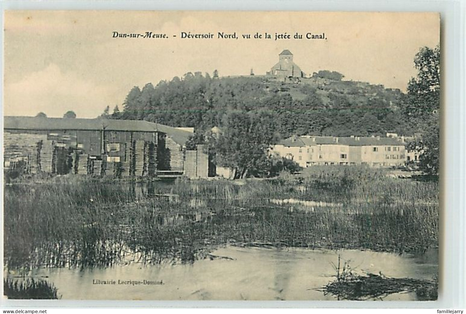 12355 - DUN SUR MEUSE - DEVERSOIR NORD VU DE LA JETEE DU CANAL - Dun Sur Meuse