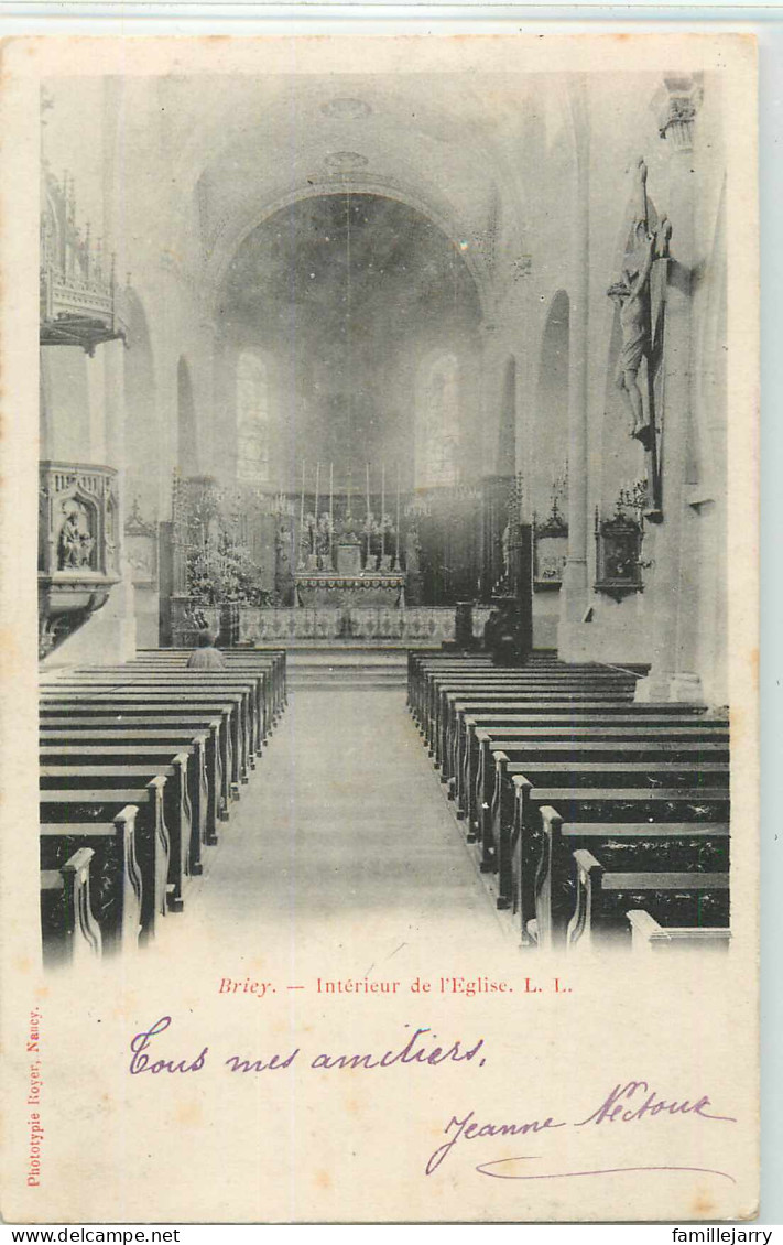 21801 - BRIEY - INTERIEUR DE L EGLISE - Briey