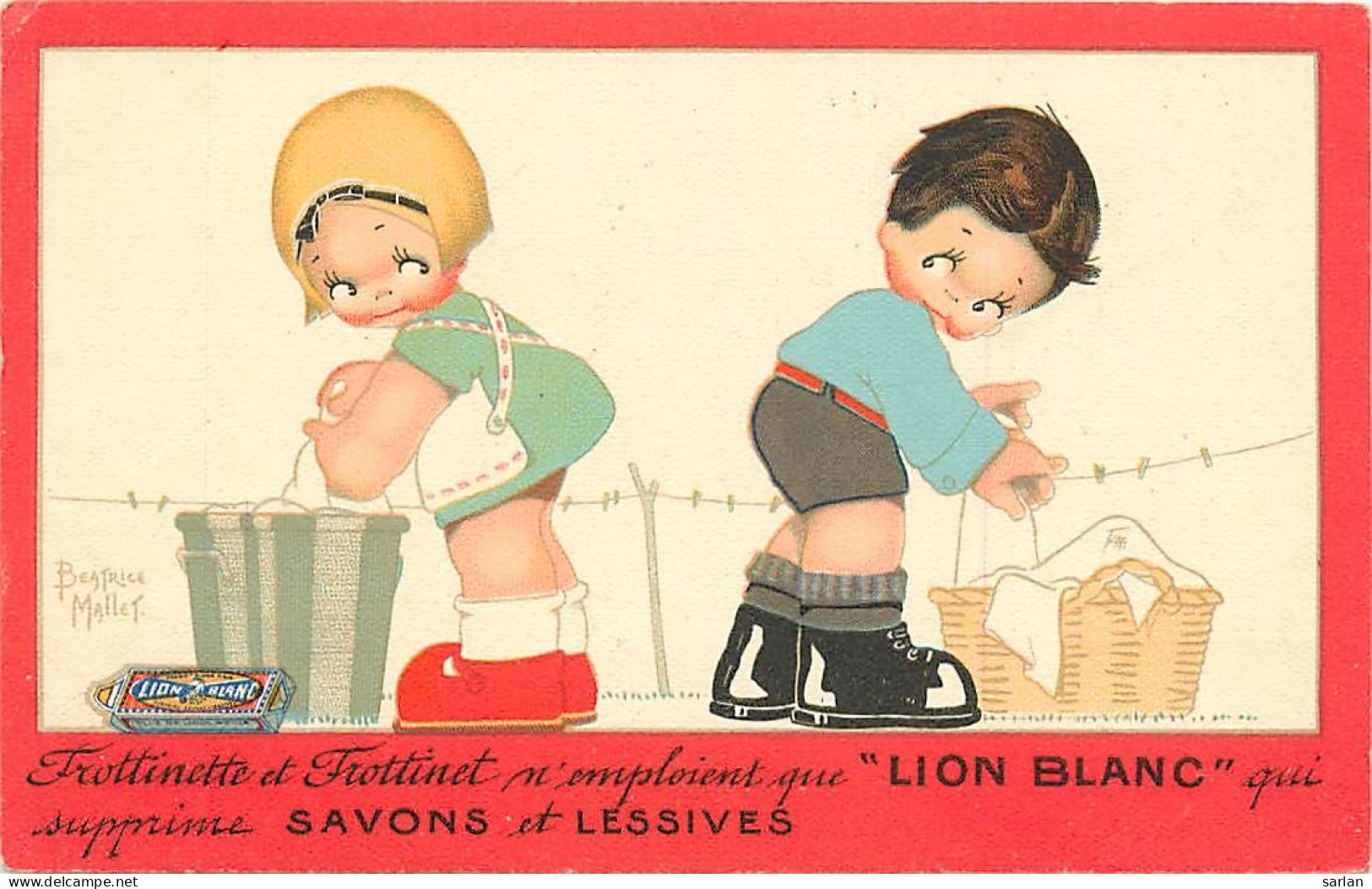 Illustration De Béatrice Mallet , Pub Lion Blanc , * 449 05 - Mallet, B.