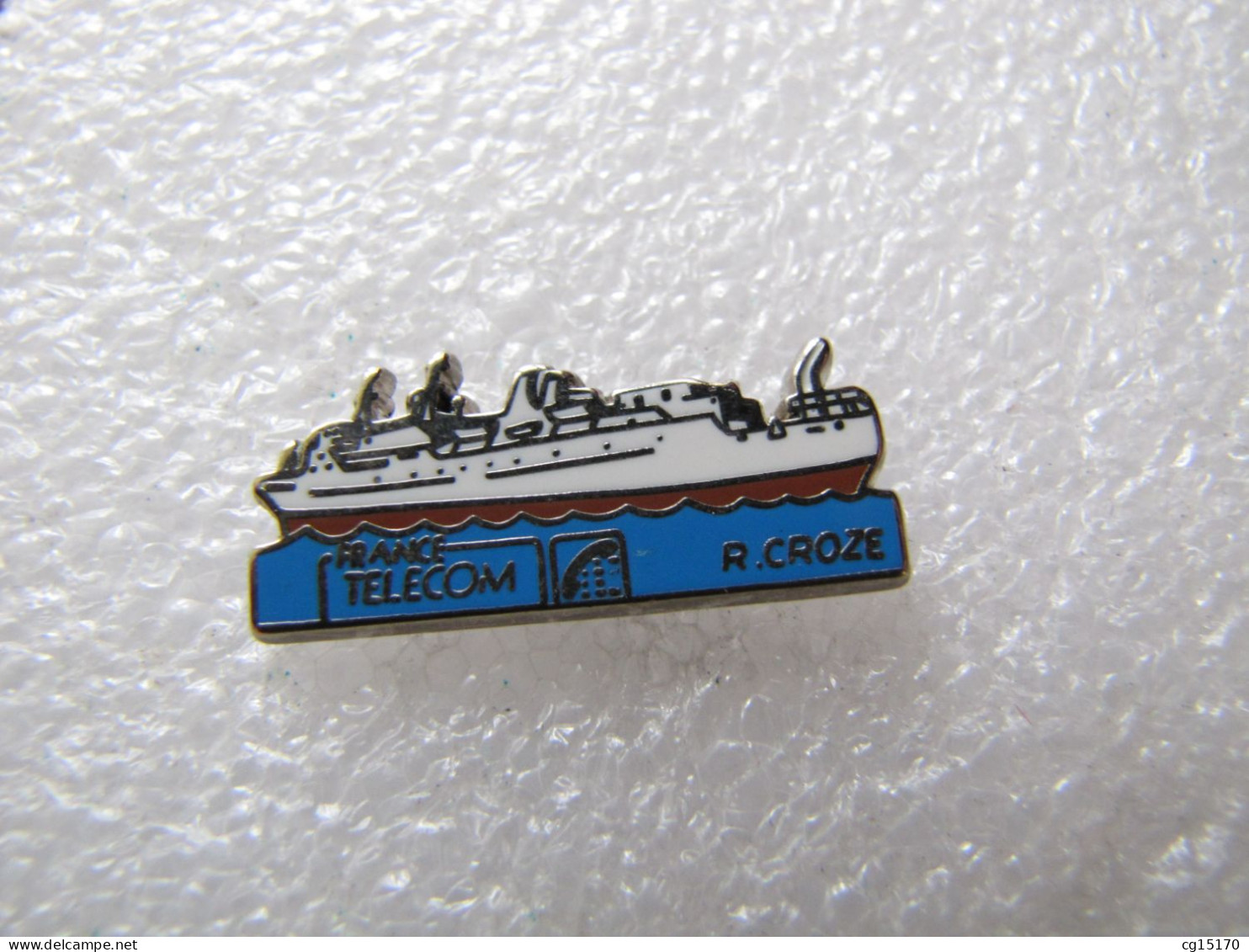 PIN'S  FRANCE TELECOM  R CROZE  BATEAU  Zamak TOSCA - Bateaux