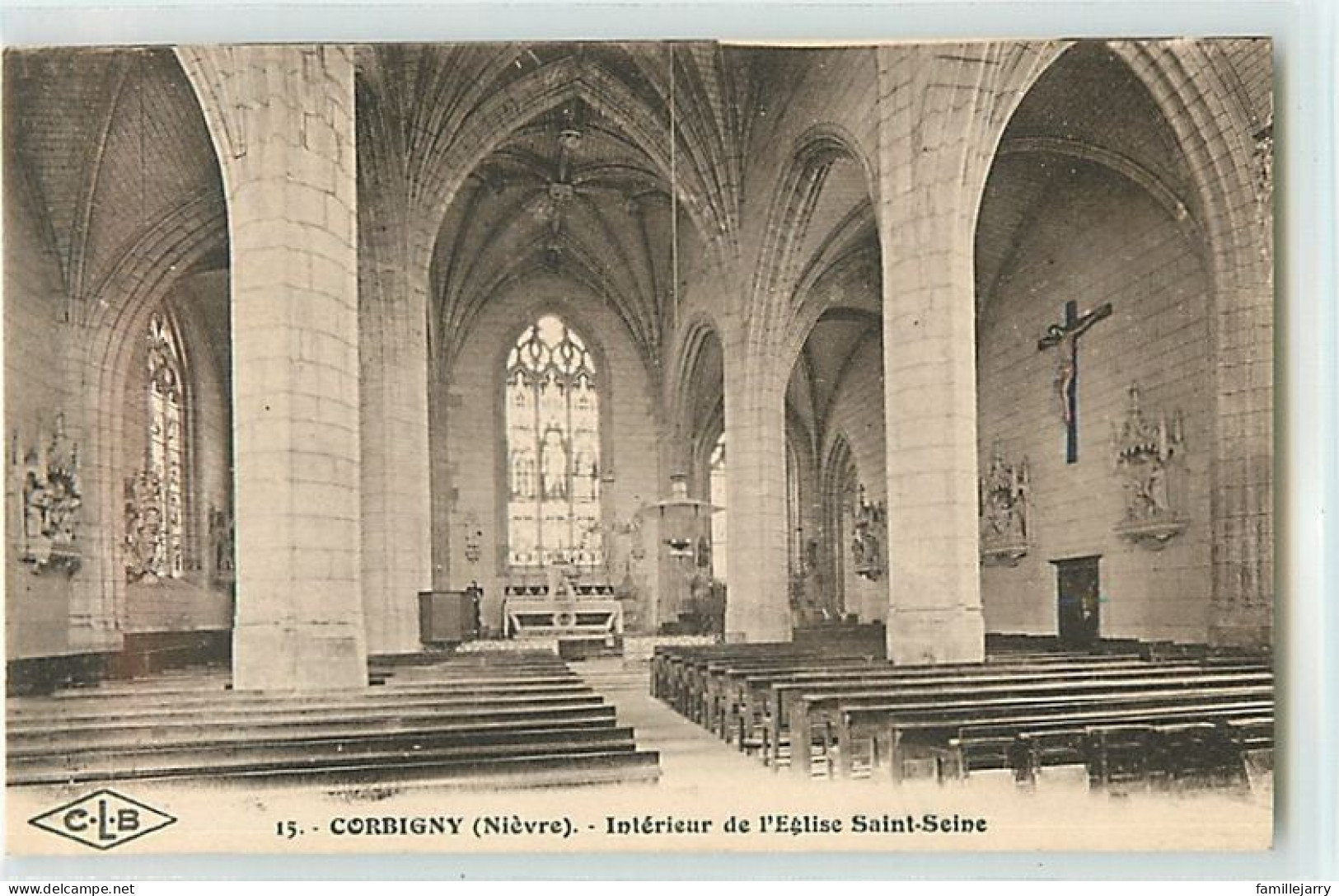 9797 - CORBIGNY - INTERIEUR DE L EGLISE SAINT SEINE - Corbigny