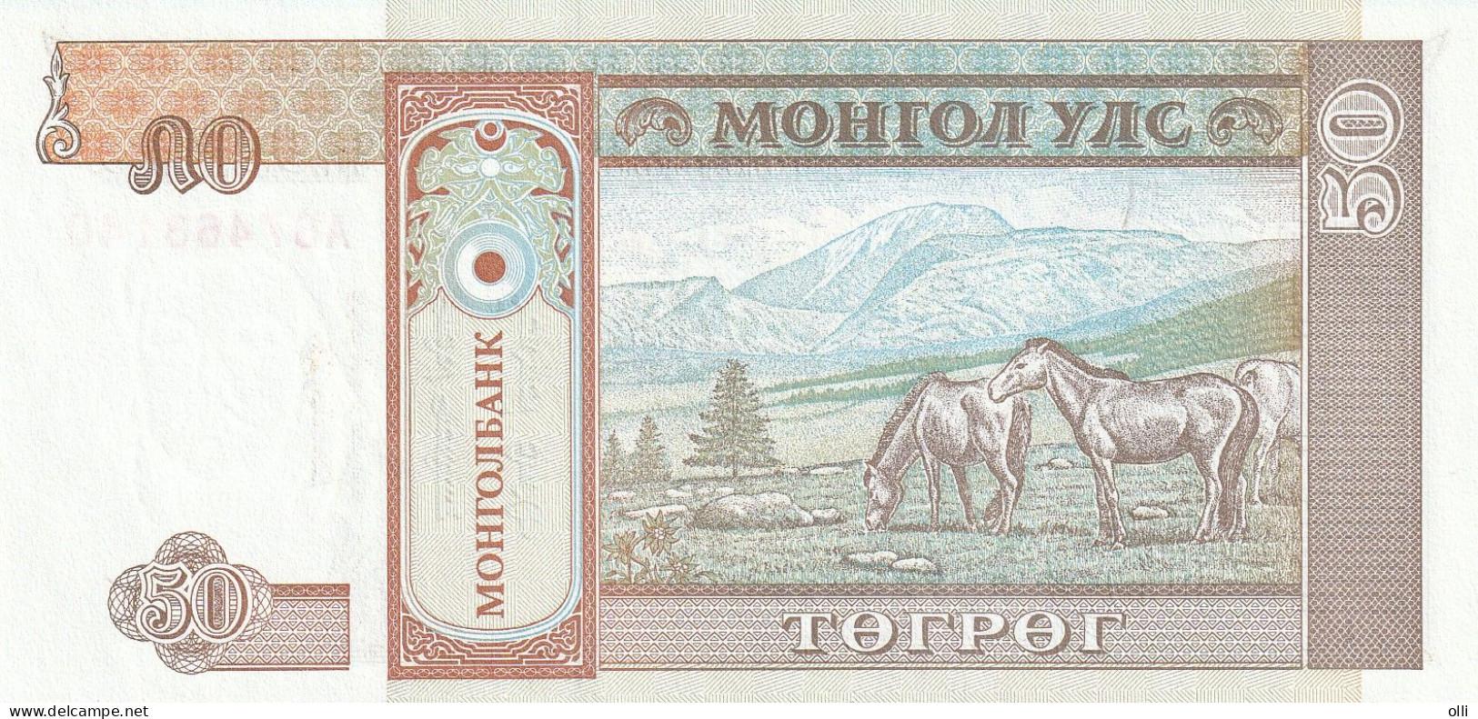 MONGOLIA 50 TUGRIK  ND/2000   P- 64   UNC - Mongolie