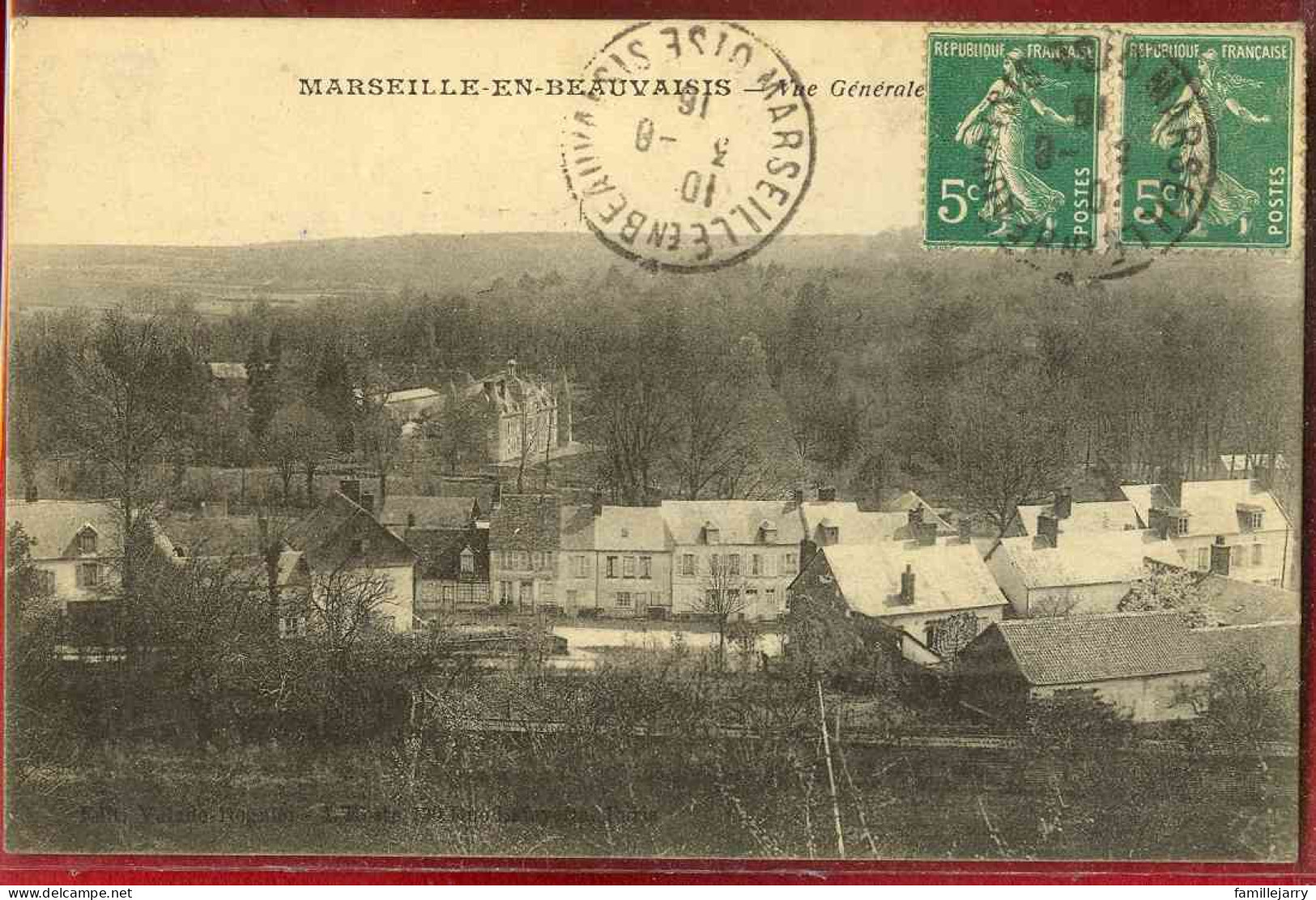 1358 - MARSEILLE EN BEAUVAISIS - VUE GENERALE - Marseille-en-Beauvaisis