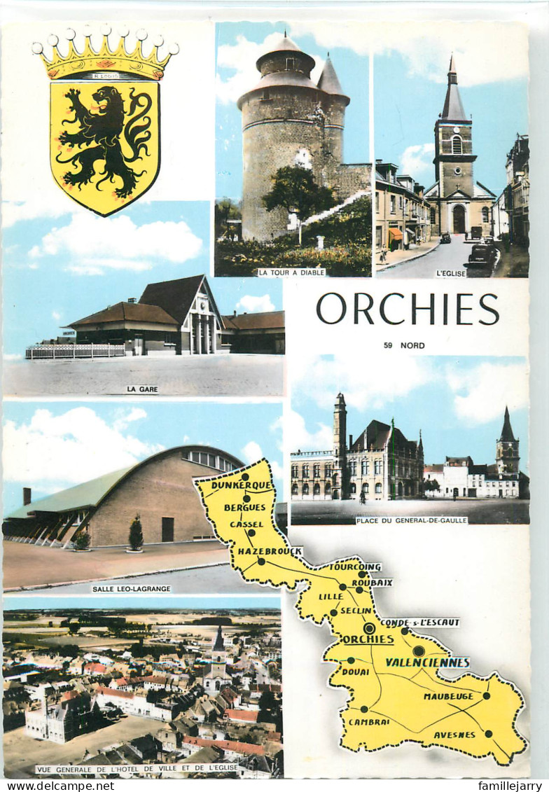 30561 - ORCHIES - CPSM - MULTIVUES - Orchies