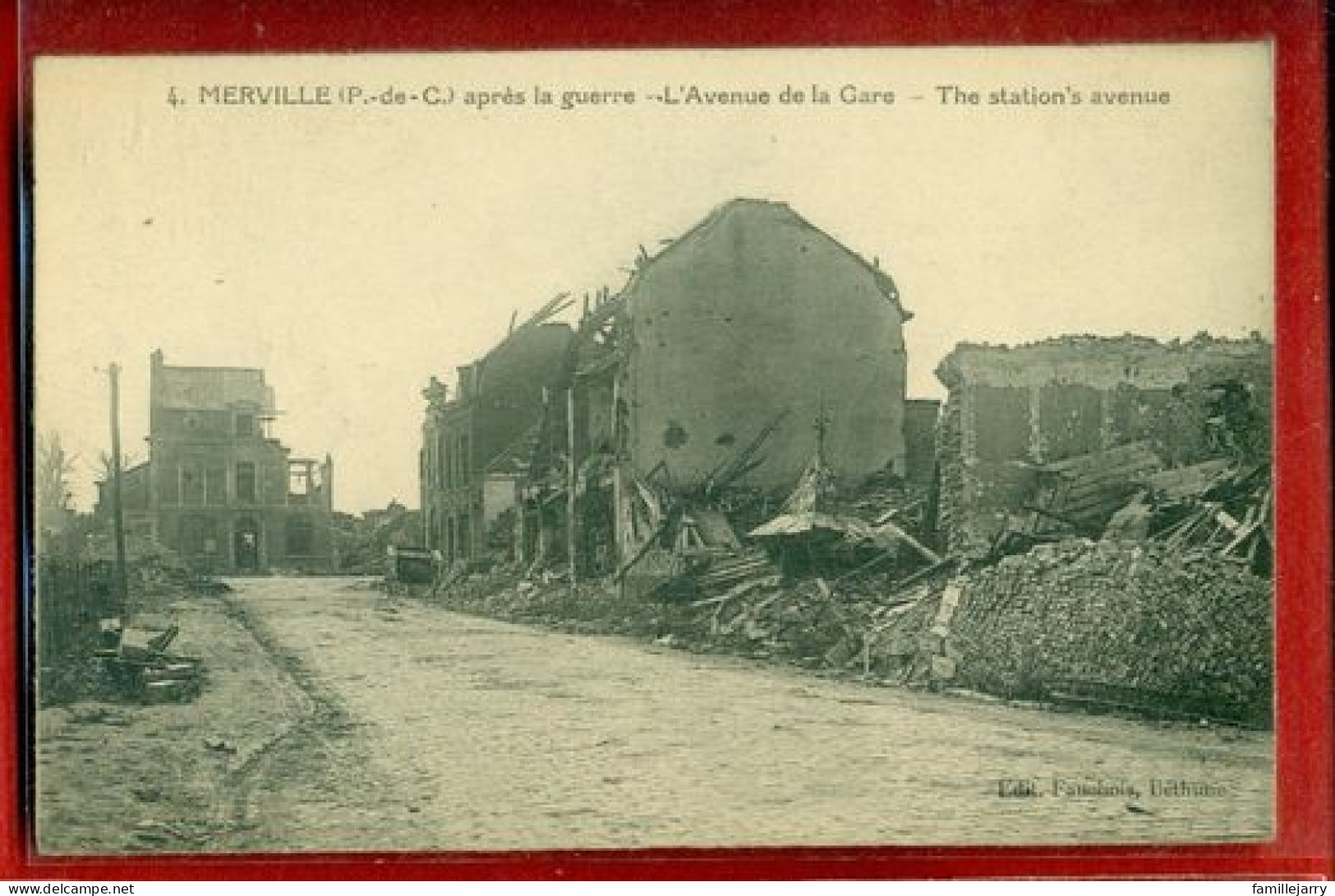 6236 - MERVILLE - APRES LA GUERRE / L AVENUE DE LA GARE - Merville