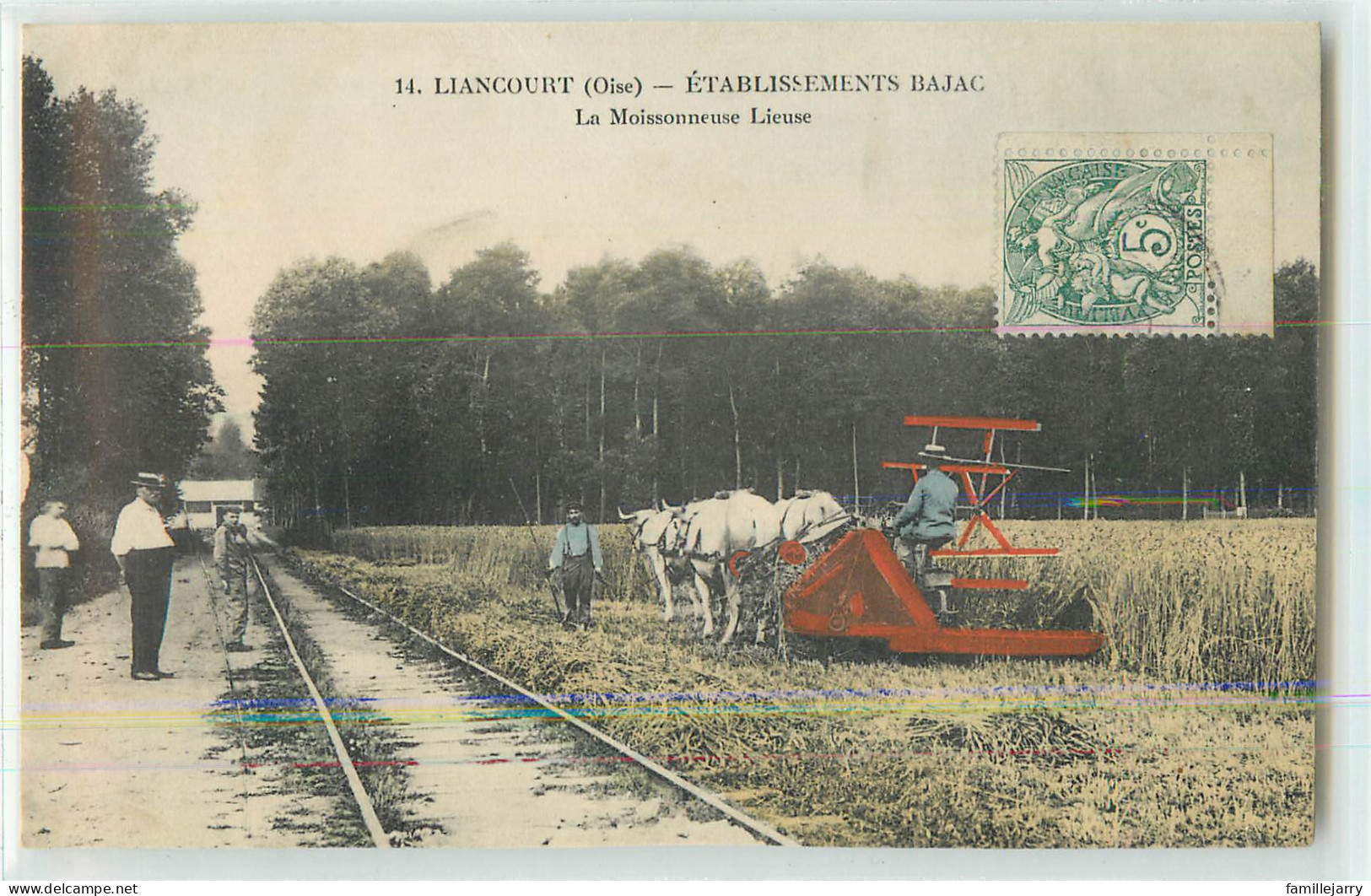 31357 - LIANCOURT - ETABLISSEMENT BAJAC- LA MOISSONEUSE LIEUSE - Liancourt