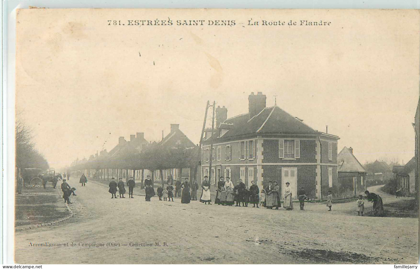 18698 - ESTREES SAINT DENIS - LA ROUTE DE FLANDRE - Estrees Saint Denis