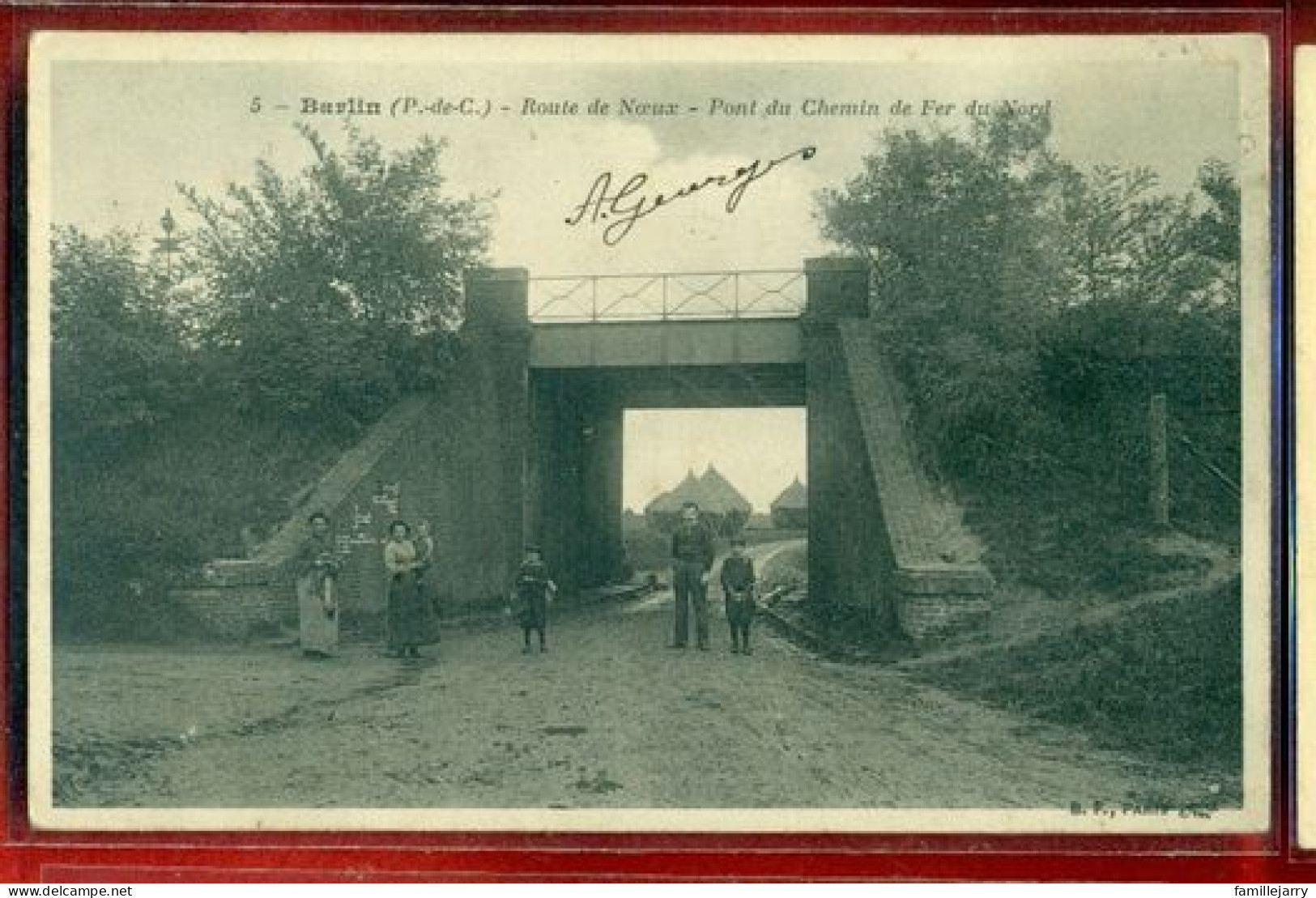 6740 - BARLIN - ROUTE DE NOEUX / PONT DU CHEMIN DE FER DU NORD - Barlin