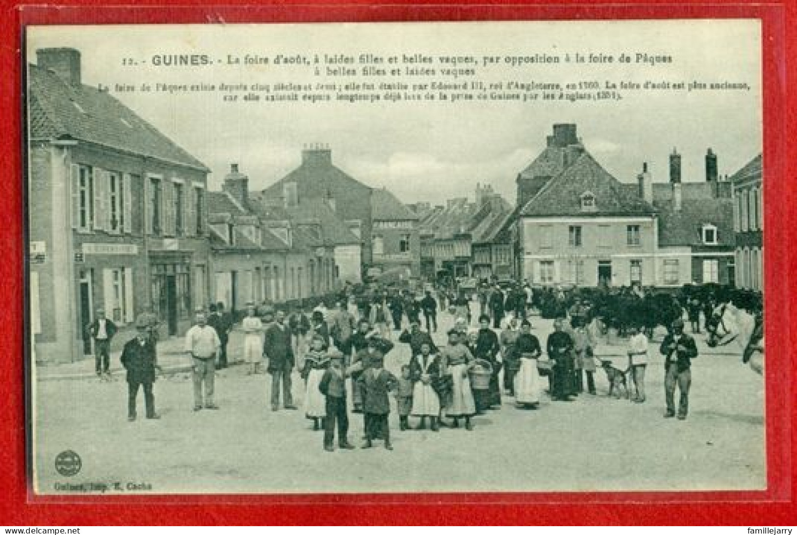 6289 - GUINES - LA FOIRE D AOUT - Guines