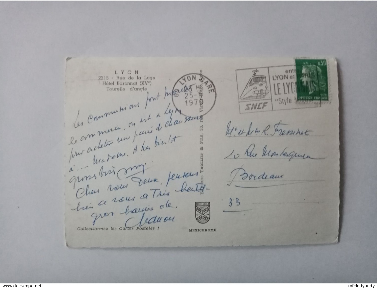 Carte Postale - Lyon - Rue De La Loge, Hôtel Baronnat, Tourelle D'Angle    (10iqc) - Lyon 5