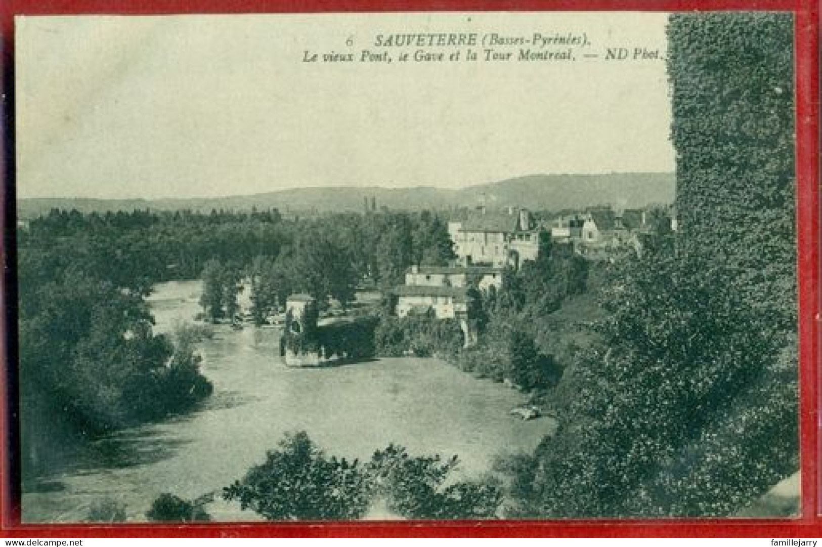 5766 - SAUVETERRE - LE VIEUX PONT LA GAVE ET LA TOUR MONTREAL - Sauveterre De Bearn