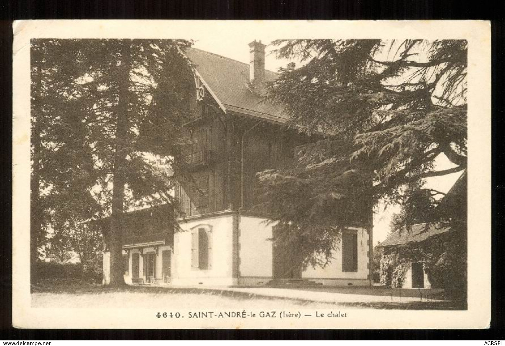 SAINT ANDRE LE GAZ  Le Chalet En 1932 édition Photographie Grimal  PM V - Saint-André-le-Gaz