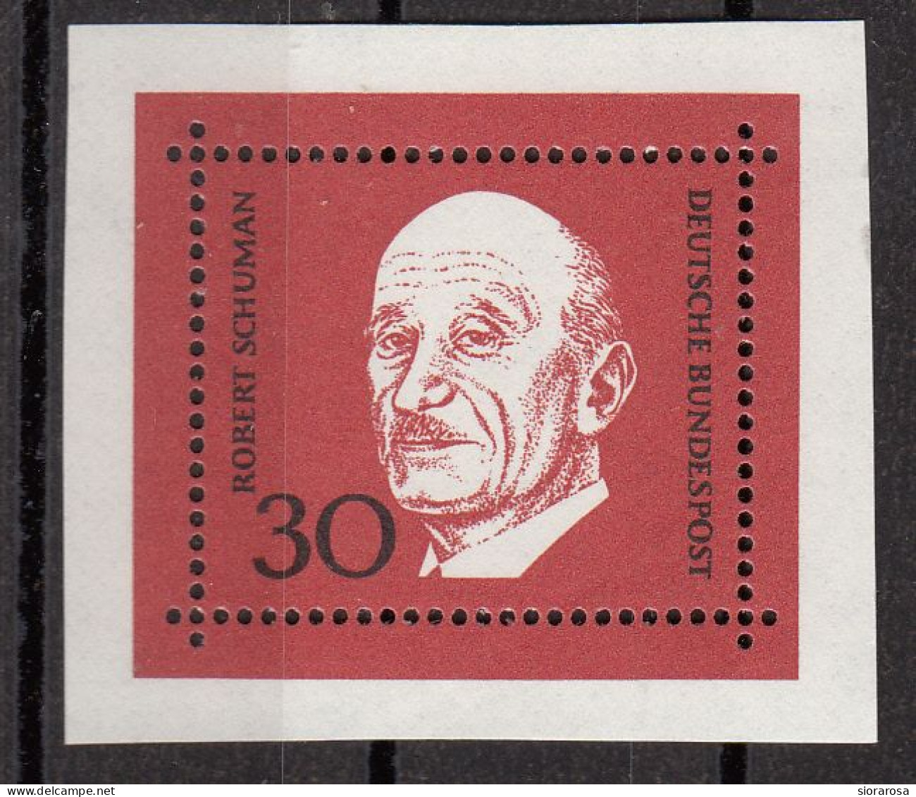 Germania 1968 Bundespost Ritratto Di Robert Schuman (1886-1963) MNH - Otros & Sin Clasificación