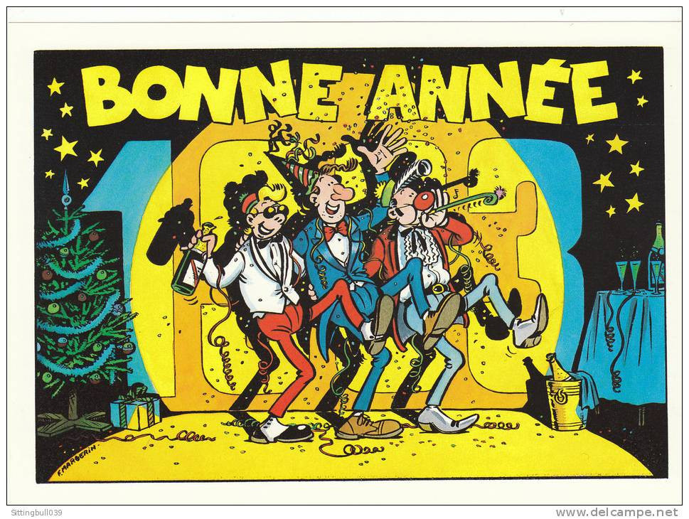 MARGERIN. Lucien Et Sa Bande. RARE Carte De Voeux. Bonne Année 1993. épuisée ! - Postcards