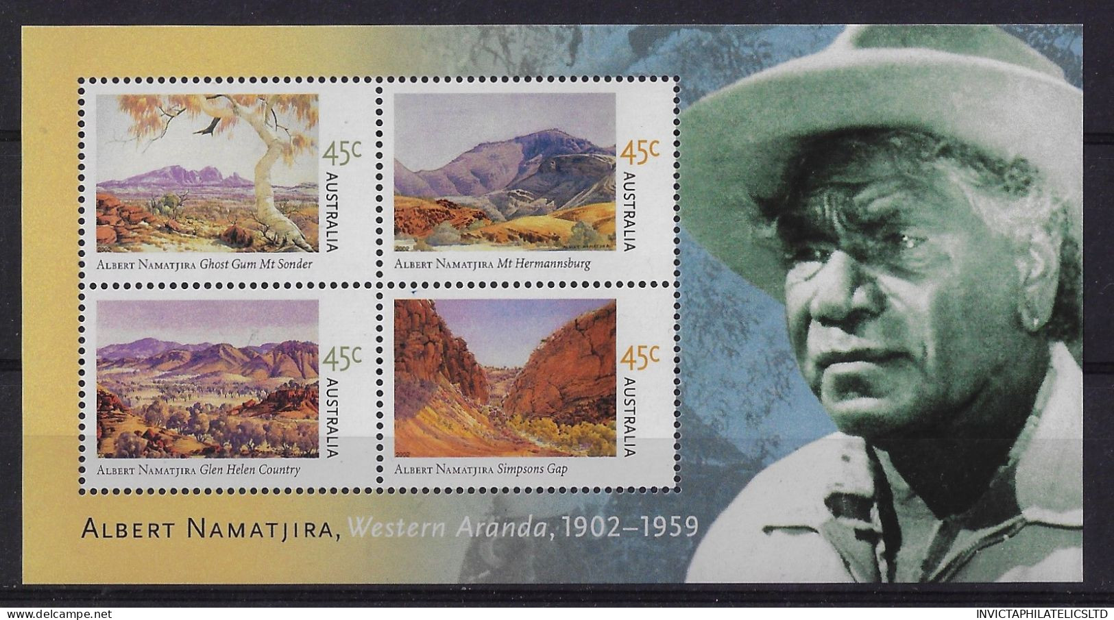 AUSTRALIA MS2208, 2002 PAINTINGS MINI SHEET MNH - Nuevos