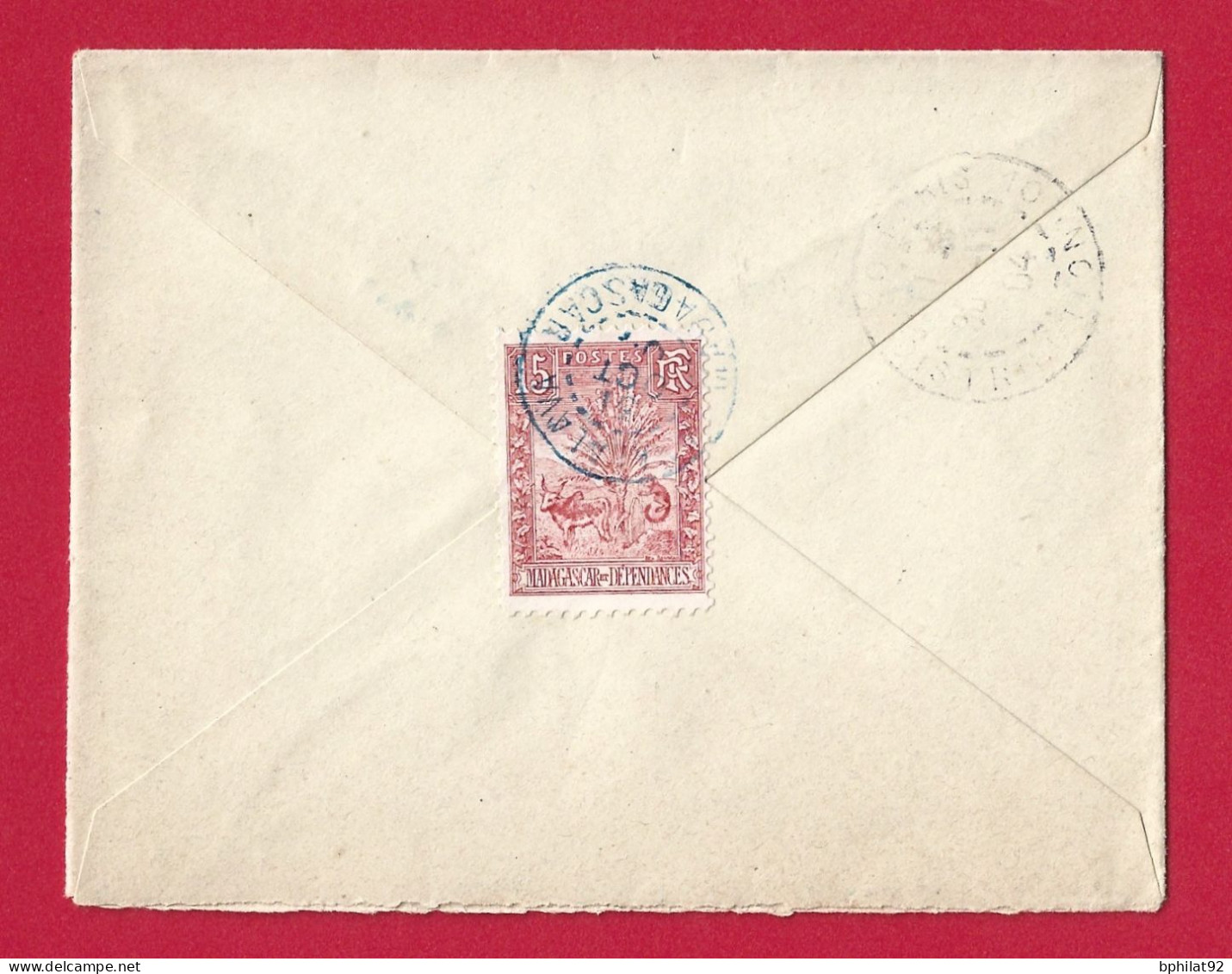 !!! MADAGASCAR, LETTRE POUR PARIS DE 1904 AVEC CACHET DE ANALALAVA - Storia Postale