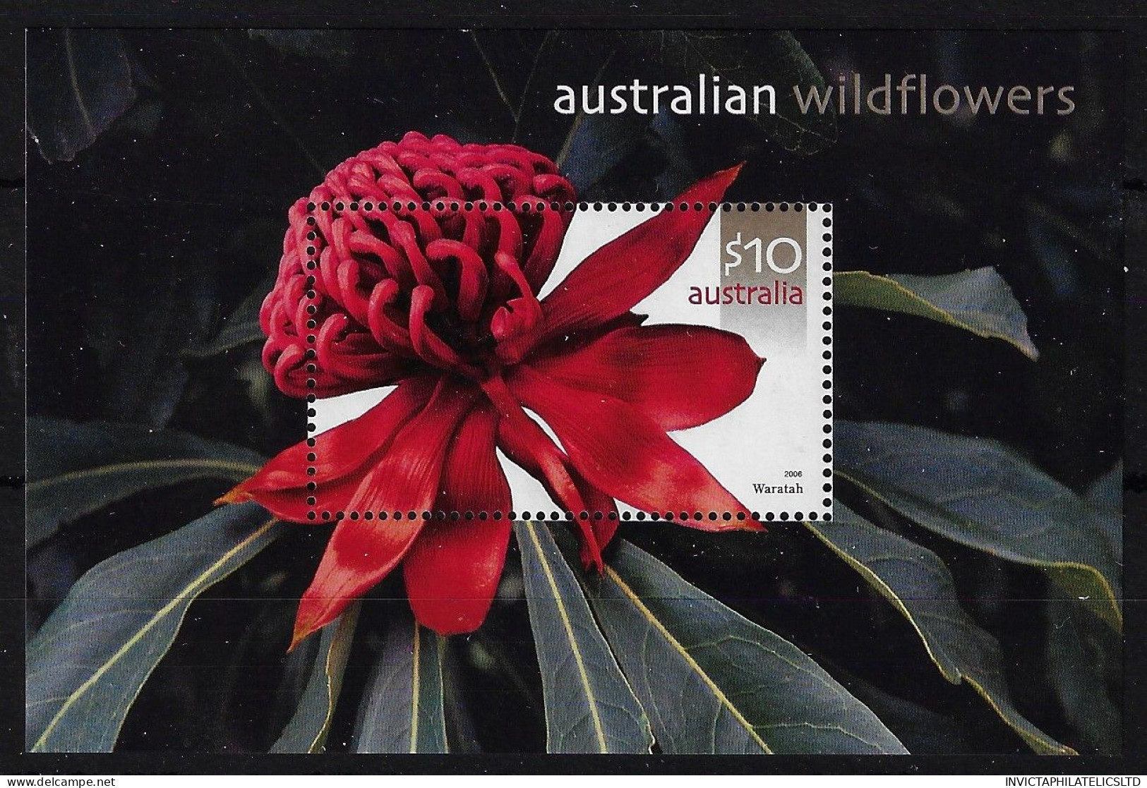 AUSTRALIA MS2594, 2006 $10 WILDFLOWERS, MINI SHEET MNH - Ongebruikt