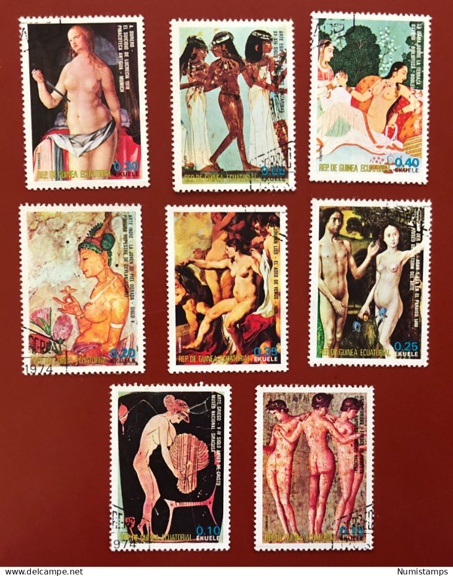 Equatorial Guinea  - Nude Paintings (Series) 1975 - Equatorial Guinea