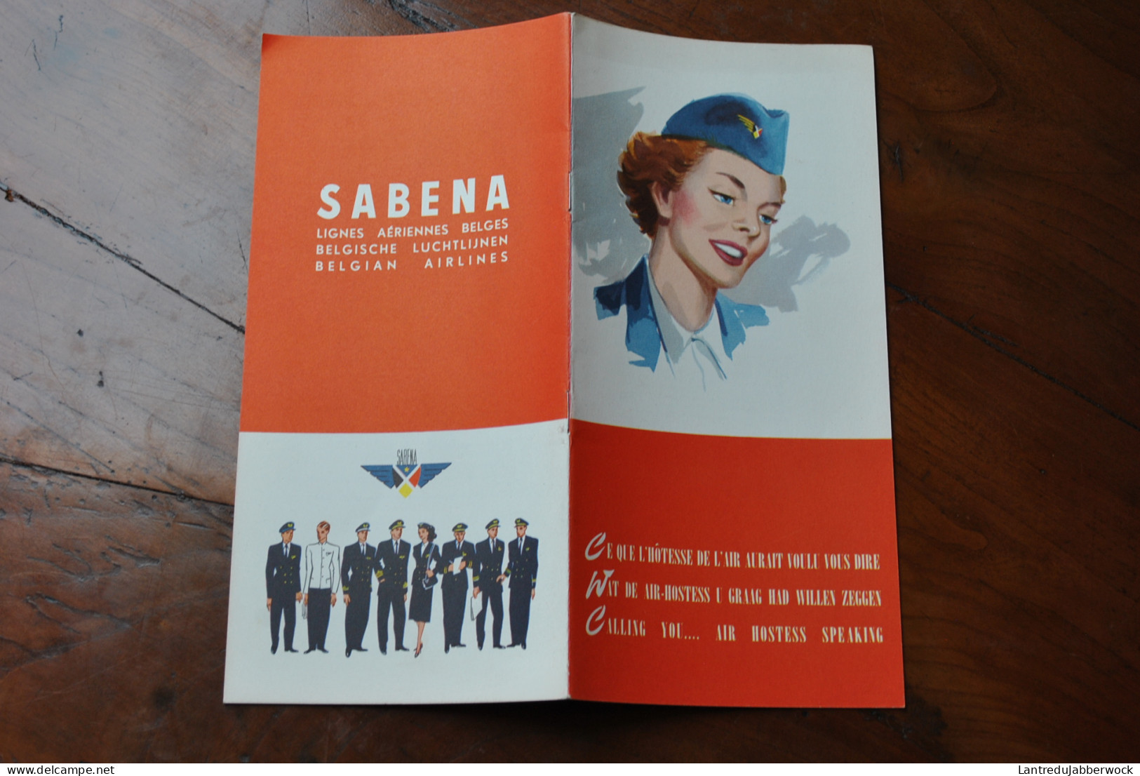 SABENA Ce Que L'hôtesse De L'air Aurait Voulu Vous Dire Belgian Airlines Brochure Lignes Aériennes Belges Publicité - Pubblicità