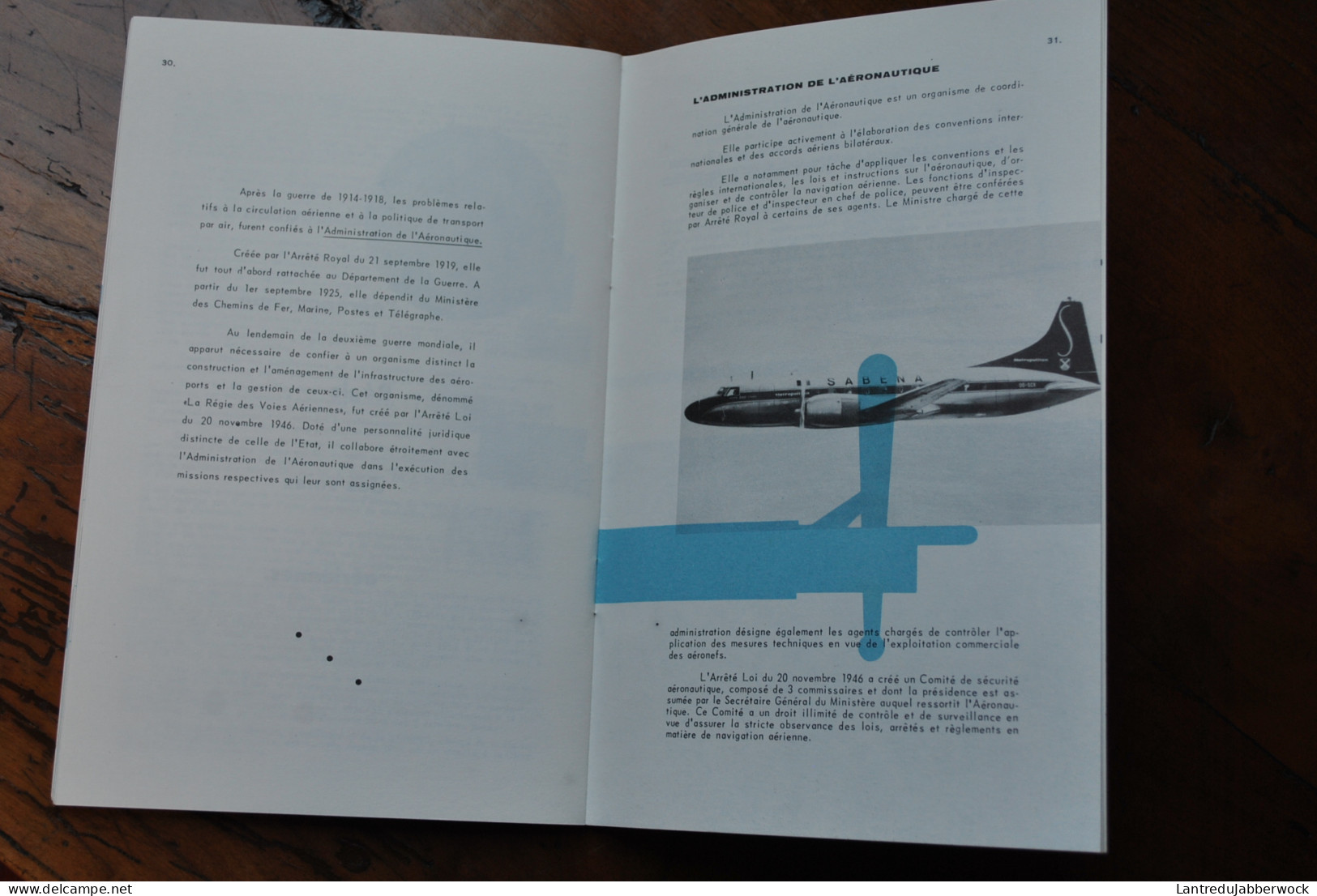SABENA L'organisation Des Transports Aériens O.A.C.I I.A.T.A Belgian Airlines Brochure Lignes Aériennes Belges Publicité - Publicités