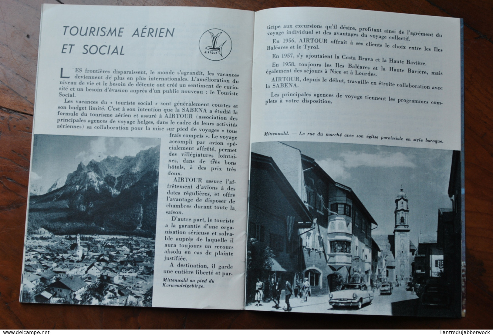 SABENA MAGAZINE N°5 Juin 1958 Allemagne Autriche Hélicoptère Belgian Airlines Lignes Aériennes Belges Publicité - Inflight Magazines
