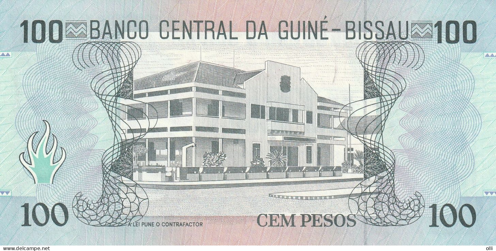 GUINEA-BISSAU  100 Pesos .1990  P-11 UNC - Guinea–Bissau