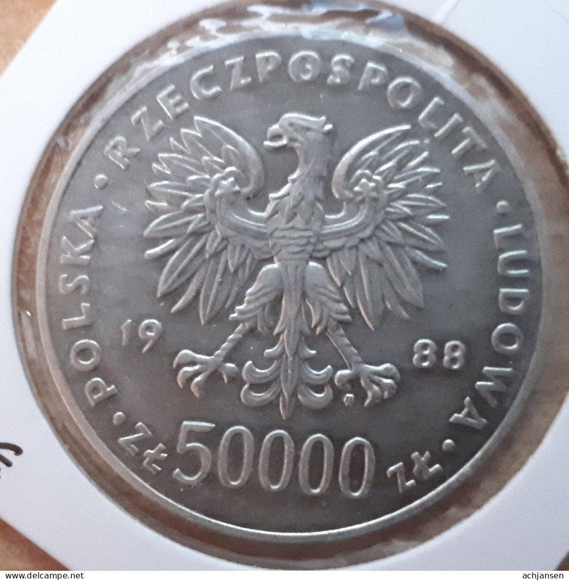 Poland, 50.000 Zloty 1988 - Silver - Polen