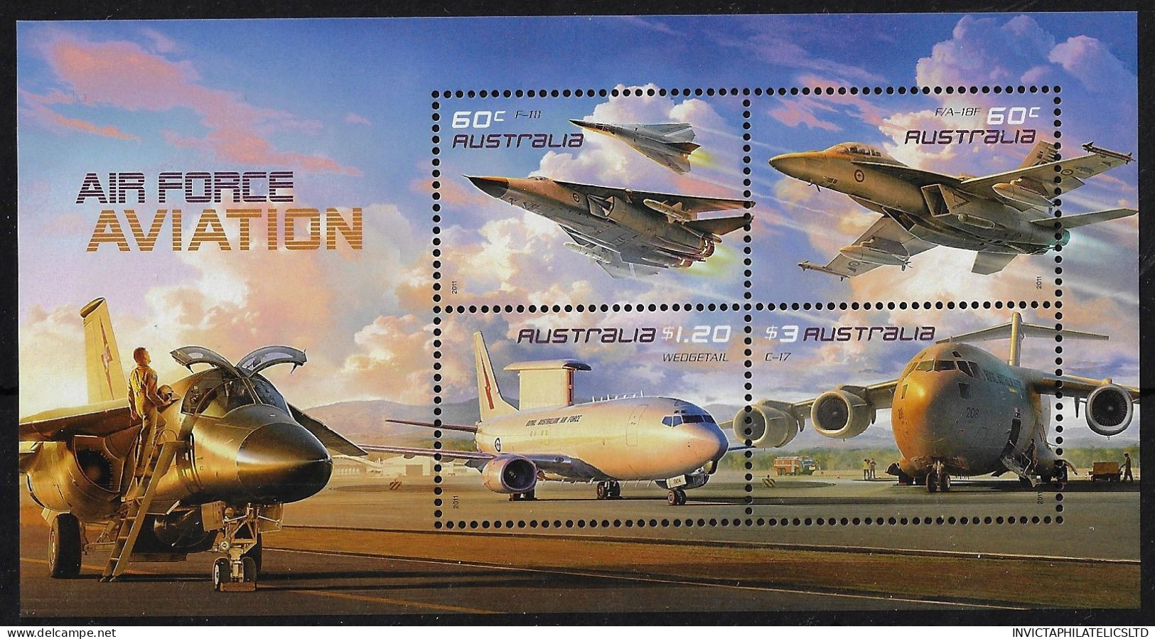 AUSTRALIA MS3556, AIRFORCE AVIATION MINI SHEET MNH - Nuevos