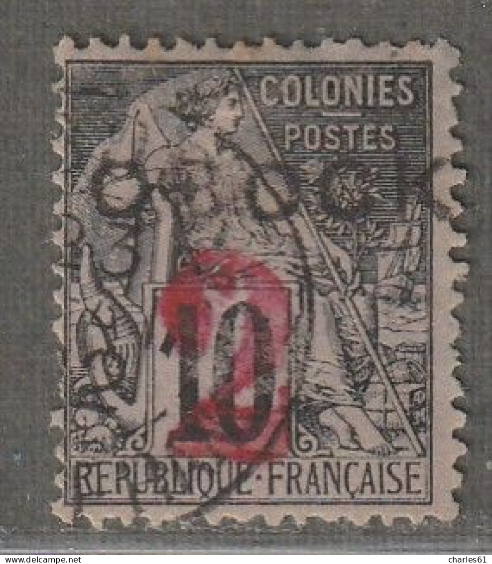 OBOCK - N°22 Obl (1892) Surchargé : 2 Sur 10c - Used Stamps