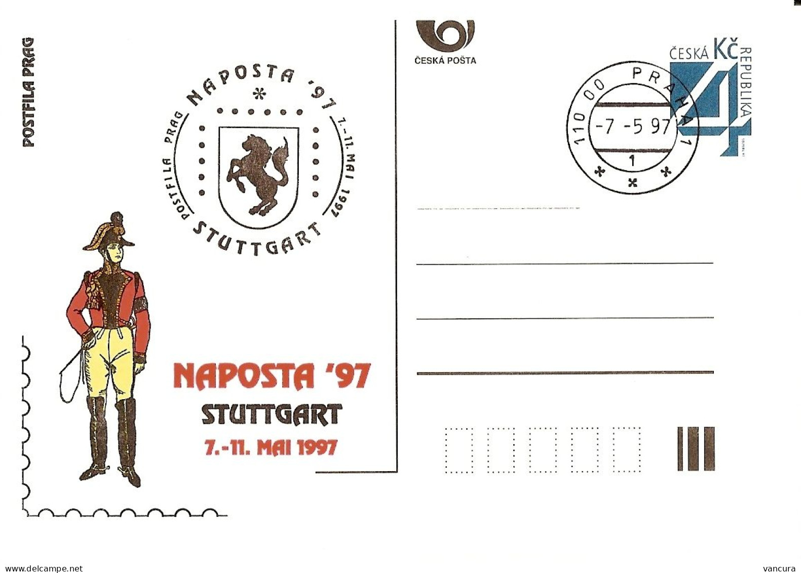 CDV A 24 Czech Republic - Naposta Stuttgart 1997 - Cartes Postales