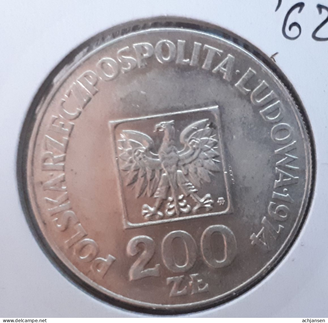 Poland, 200 Zloty 1974 - Silver - Polen