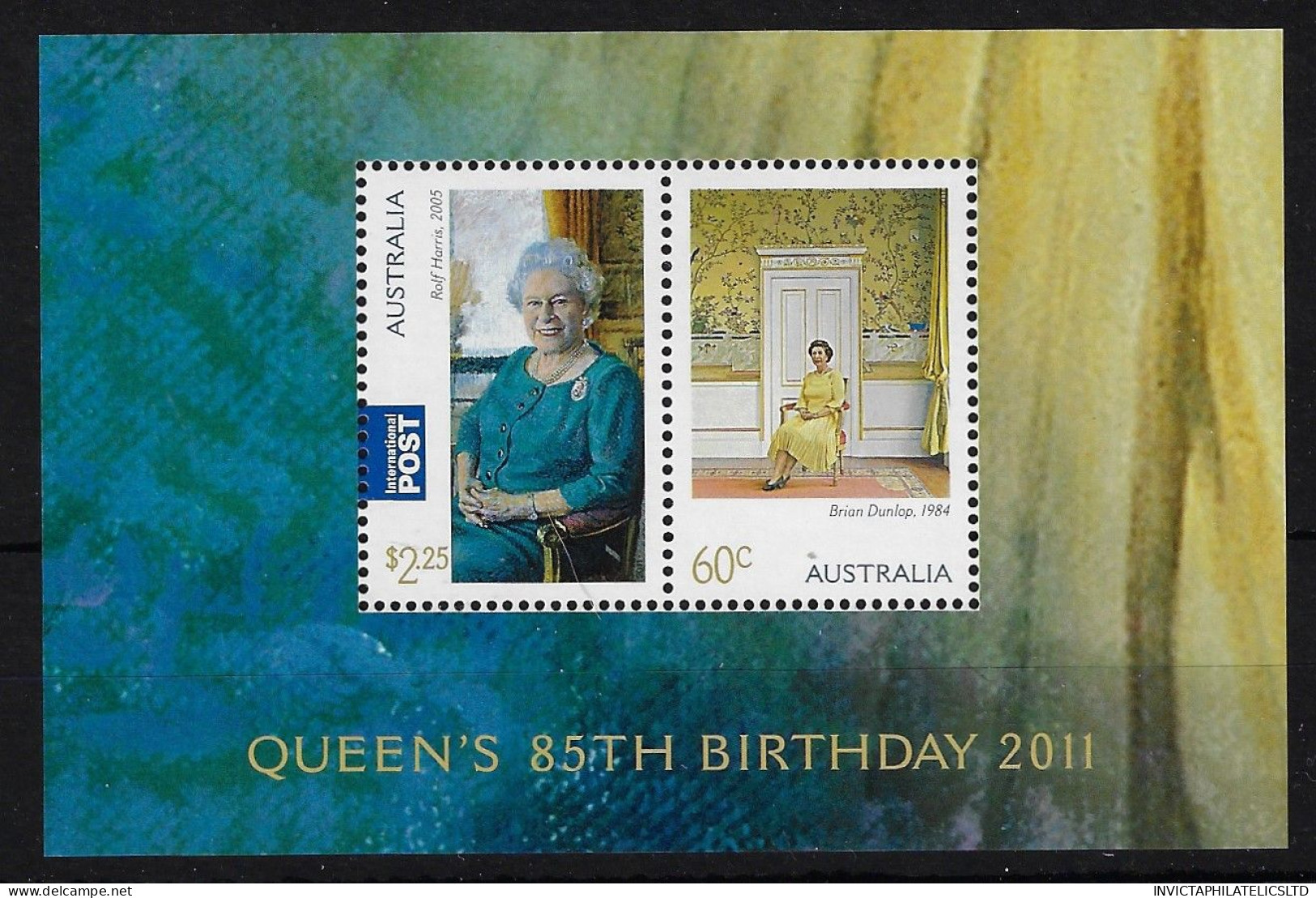 AUSTRALIA SGMS3587, 2011 85TH BIRTHDAY HMQEII MINI SHEET MNH - Ongebruikt