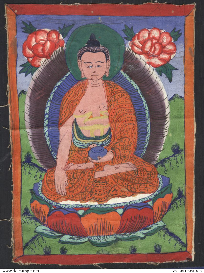 Special Easter Sale Tibetan Thangkha Art Picture 60 Years+ Old - Arte Asiático