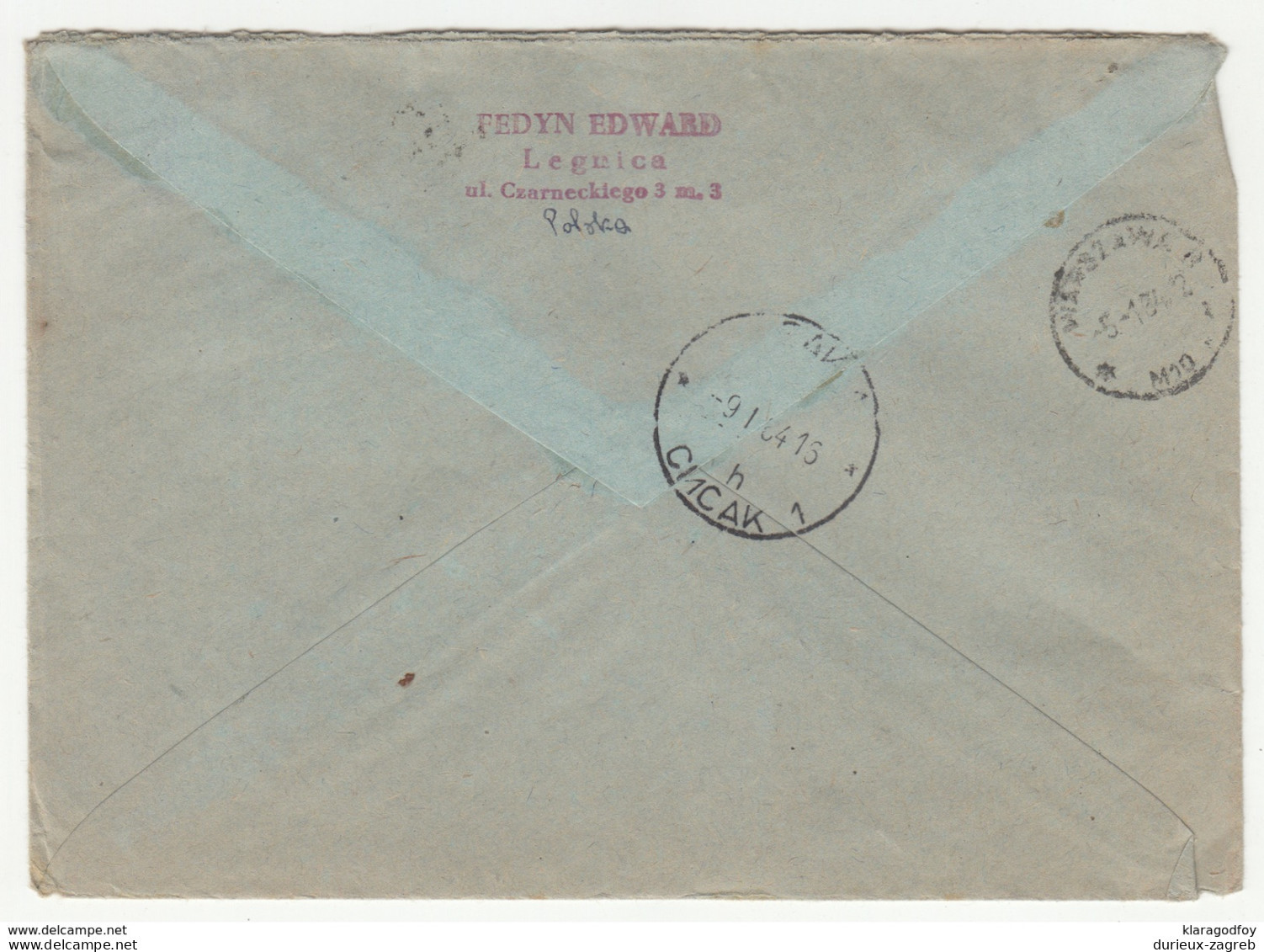 Polska Legnica Registered Letter Cover Travelled 1964 To Yugoslavia B171102 - Cartas & Documentos