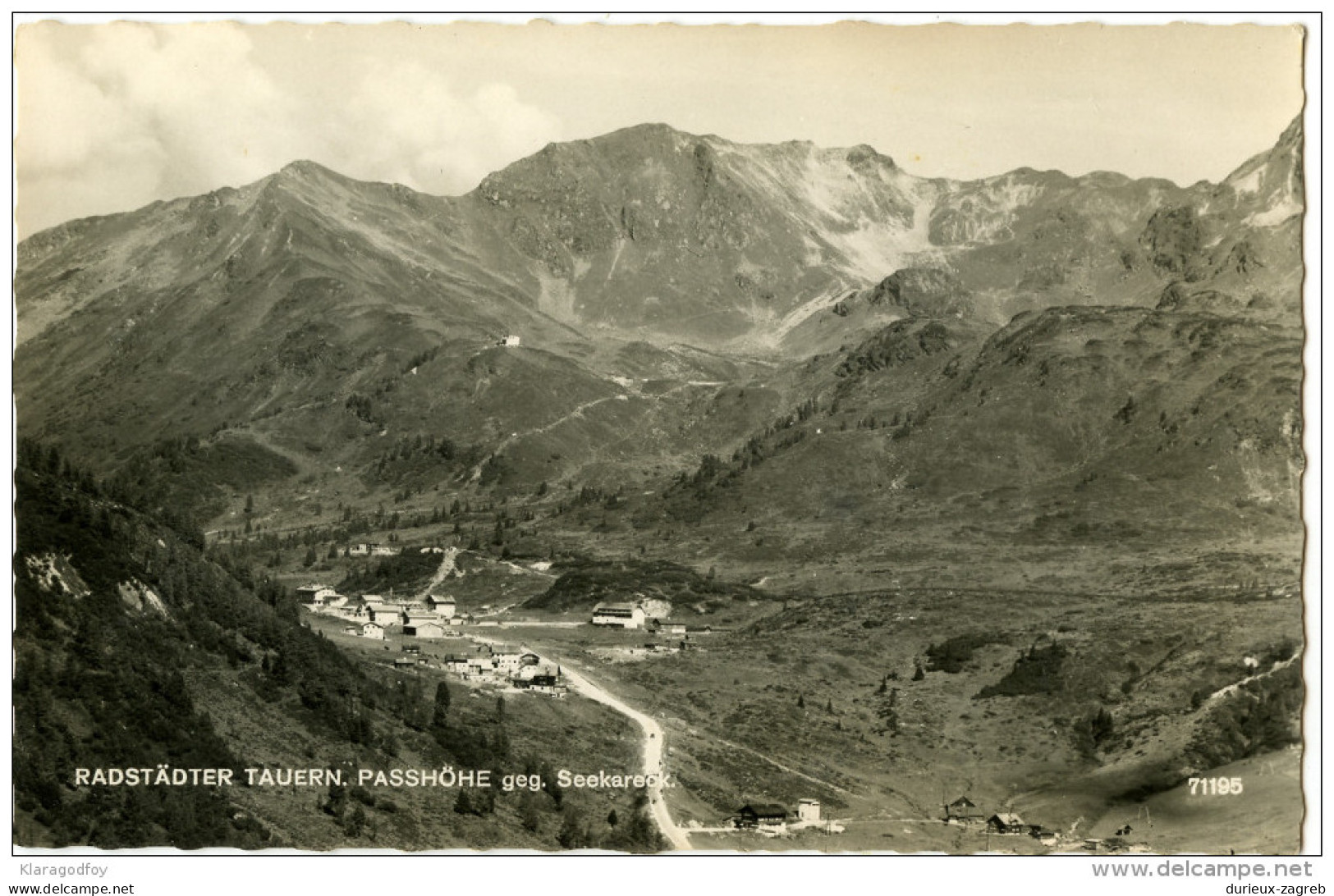 Radstadter Tauern. Passhohe Old Postcard Travelled 1960? Bb151012 - Radstadt