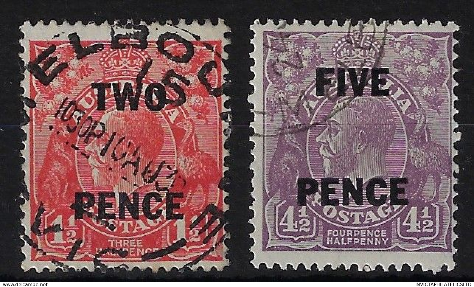 AUSTRALIA SG119/20, 1930 SURCHARGES, GOOD USED - Used Stamps