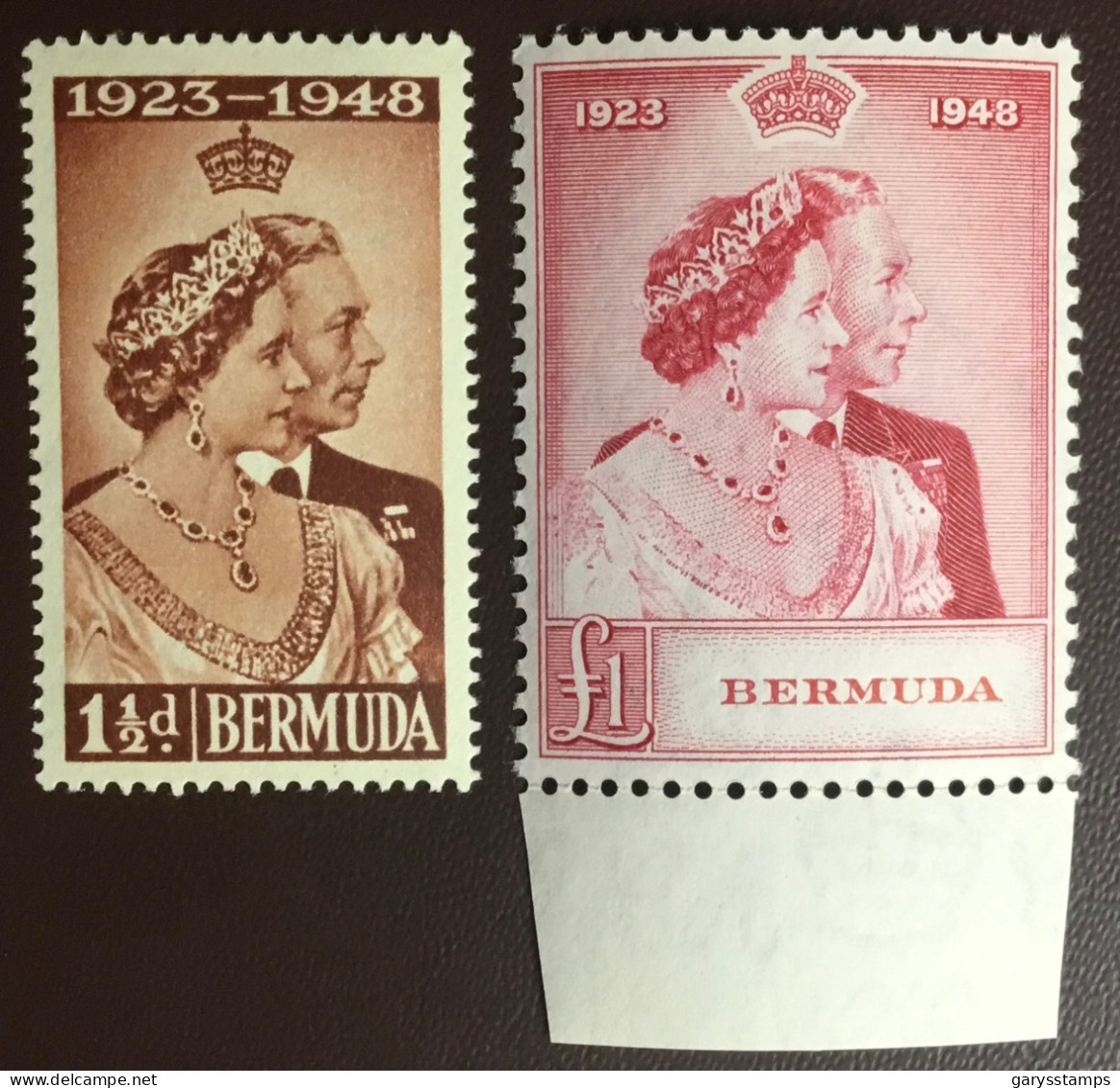 Bermuda 1948 Silver Wedding MNH - Bermuda