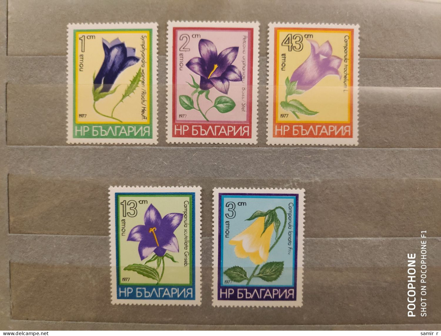 1977	Bulgaria	Flowers (F89) - Neufs