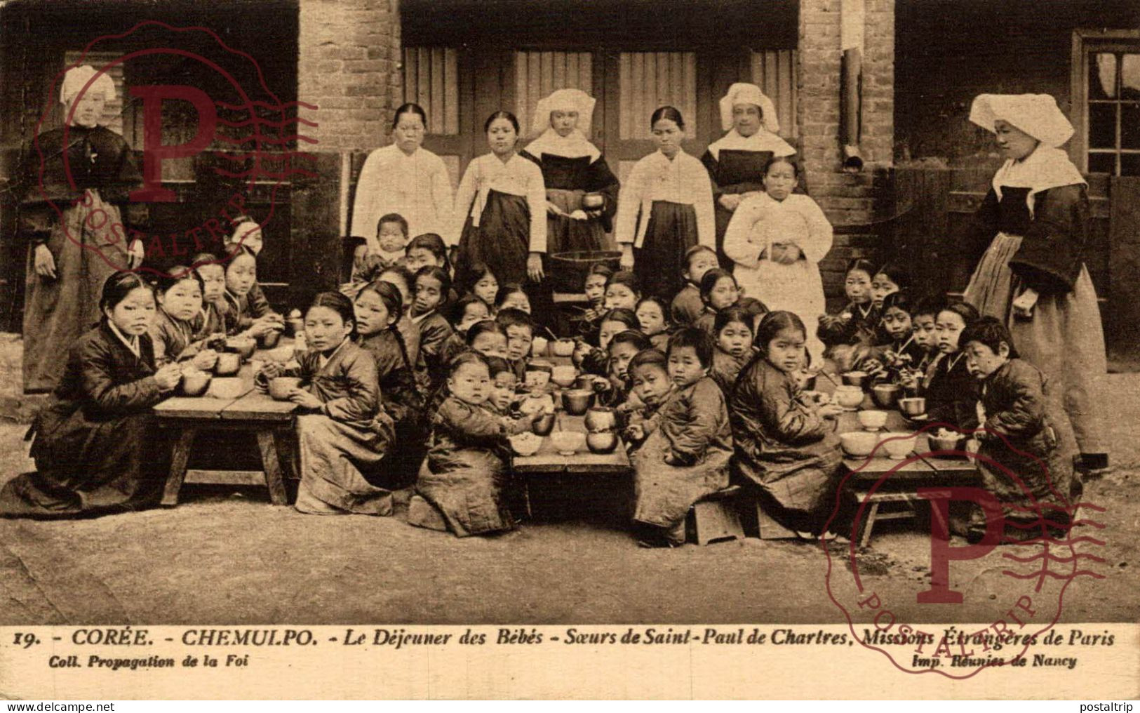 COREA. COREE. Chemulpo.  Le Déjeuner Des Bébés Soeurs De Saint-paul De Chartres - Korea (Zuid)
