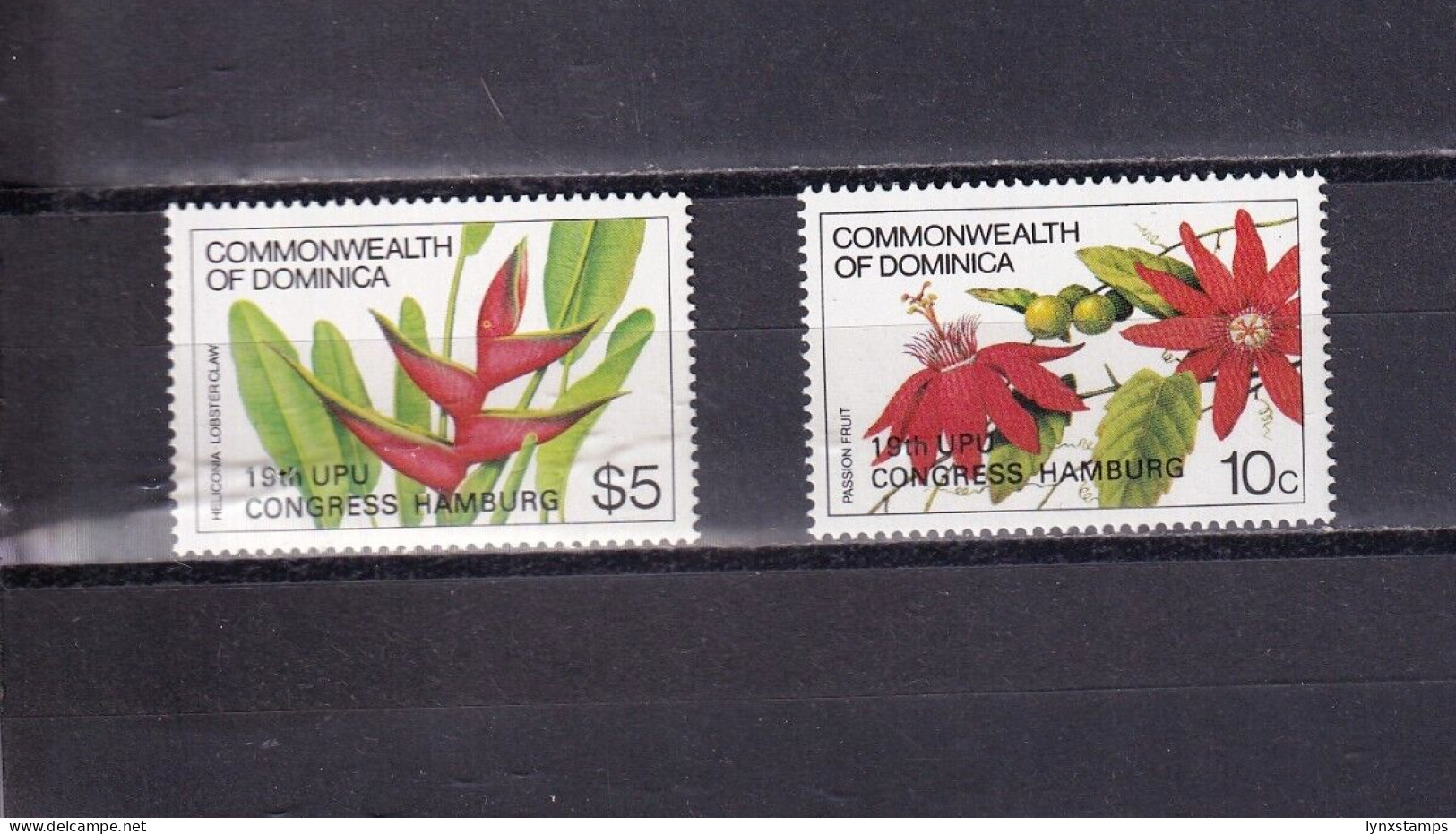 SA04 Dominica 1984 U.P.U. Congress, Hamburg Stamps Of 1981 Overprinted Mint - Dominica (1978-...)