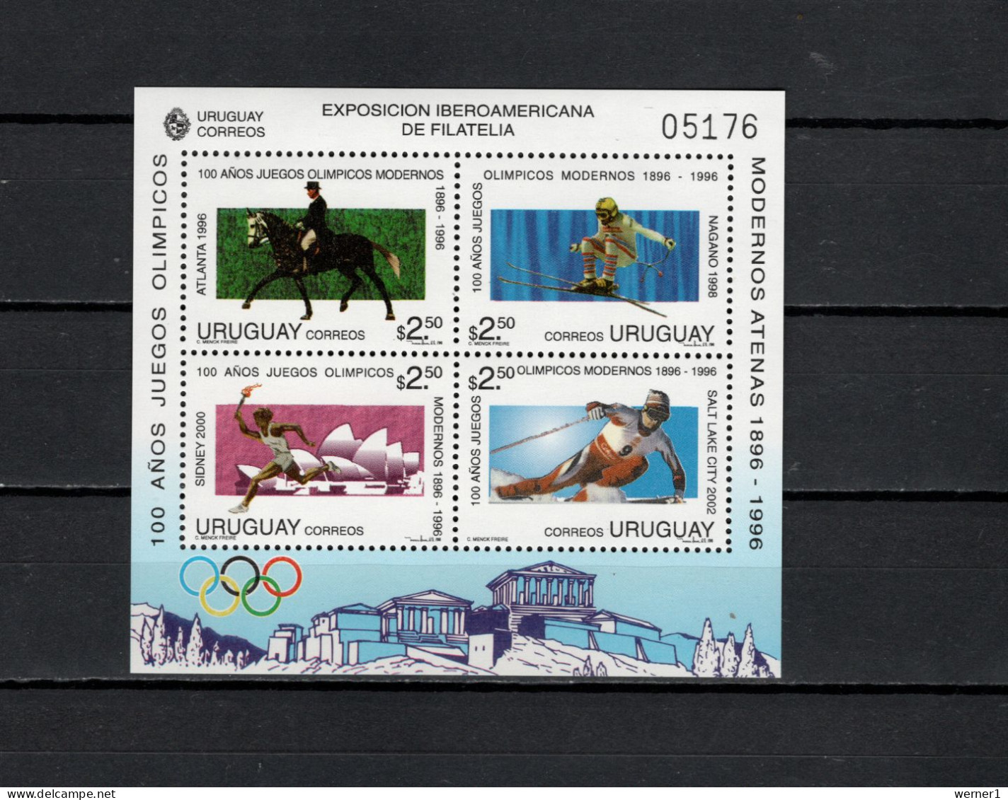 Uruguay 1996 Olympic Games Atlanta, Sydney, Nagano, Salt Lake City S/s MNH - Ete 1996: Atlanta