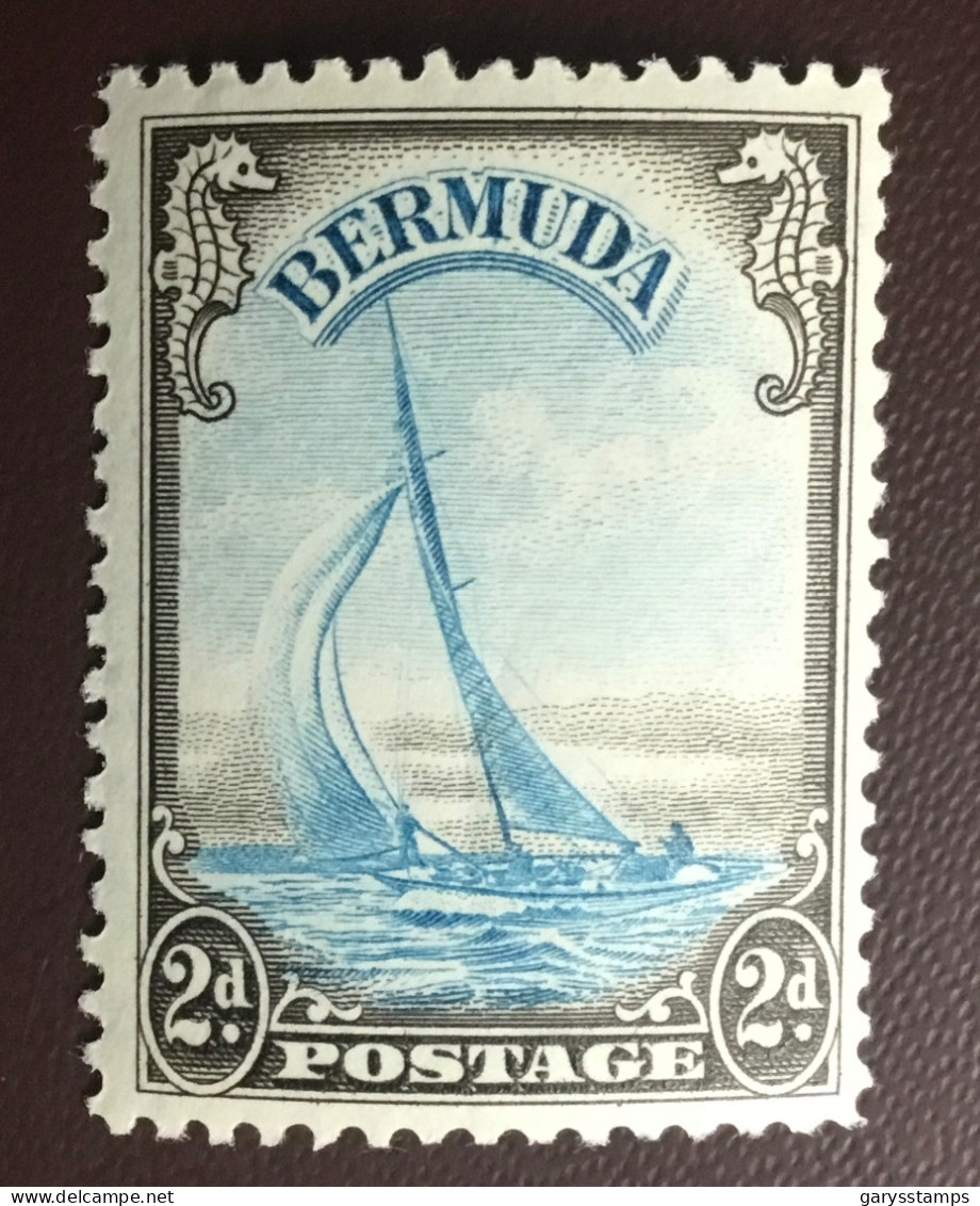 Bermuda 1938 2d Light Blue & Sepia MVLH - Bermudas