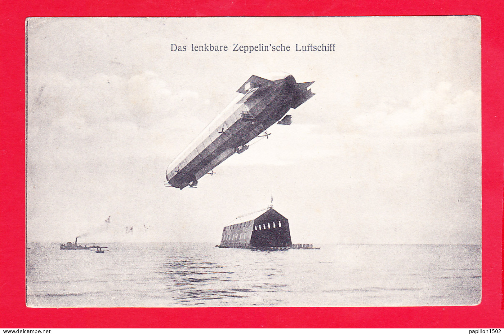 Dirigeable-42A64  Das Lenkbare Zeppelin'sche Luftschiff, Cpa BE - Zeppeline