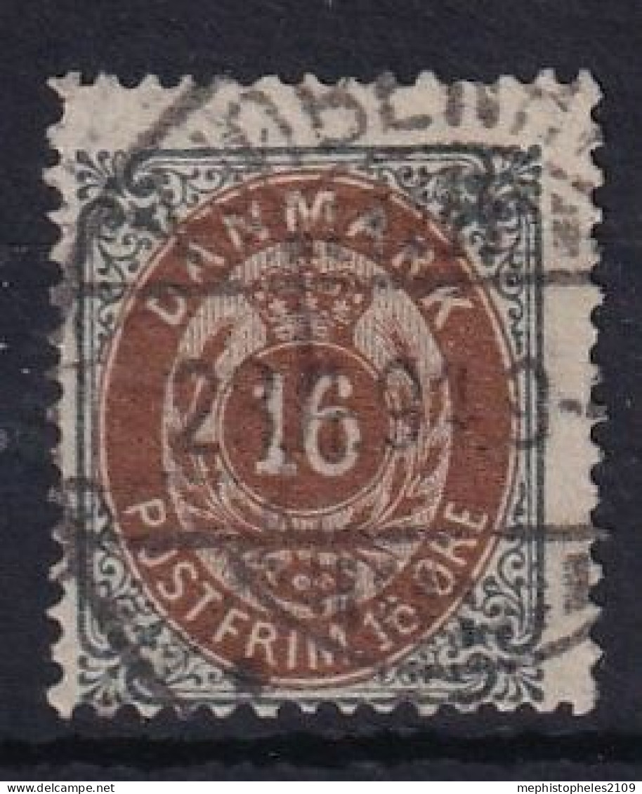 DENMARK 1875 - Canceled - Mi 27 II Y Ab - Usado