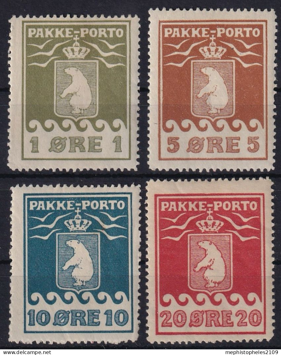 DENMARK 1915/37 - MLH - Mi 4A, 6A, 7A, 9A - Paketmarken - Paketmarken