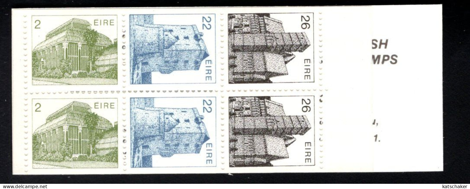 1999613981 1982  SCOTT 550A (XX) POSTFRIS  MINT NEVER HINGED -  BOOKLET PANE ARCHITECTURE TYPE OF 1982 - Unused Stamps