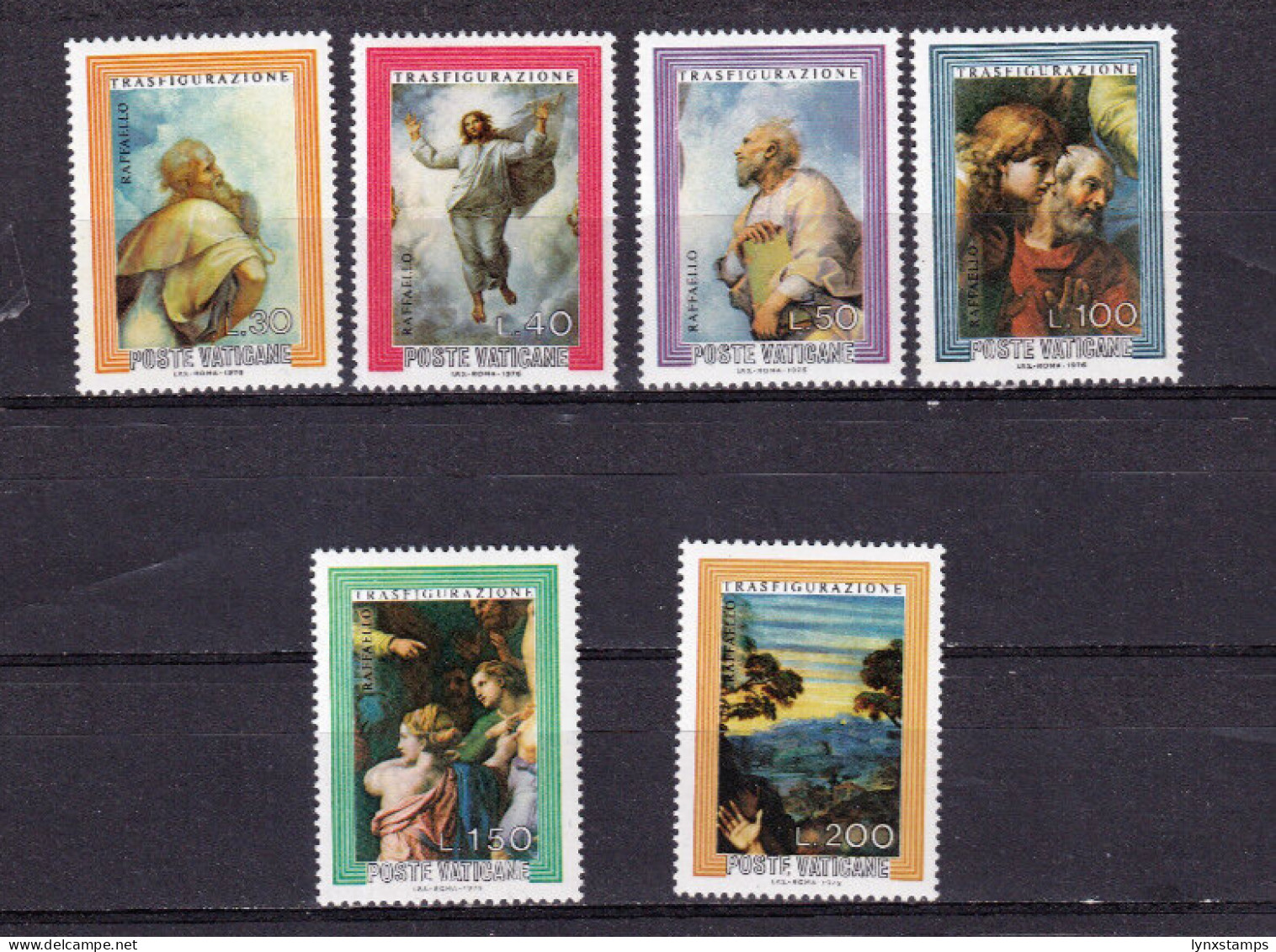 LI04 Vatican City 1976 Paintings By Rafael Mint Stamps - Ungebraucht