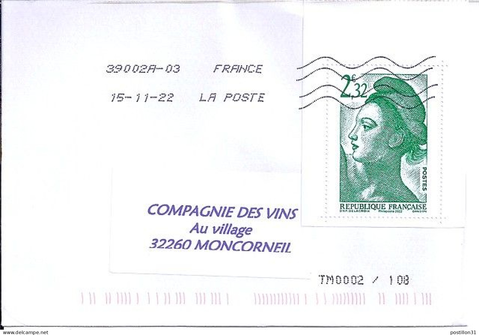 LIBERTE N° 5637 Grand Format Du Carnet S/L DU 15.11.2022 - 1982-1990 Libertà Di Gandon