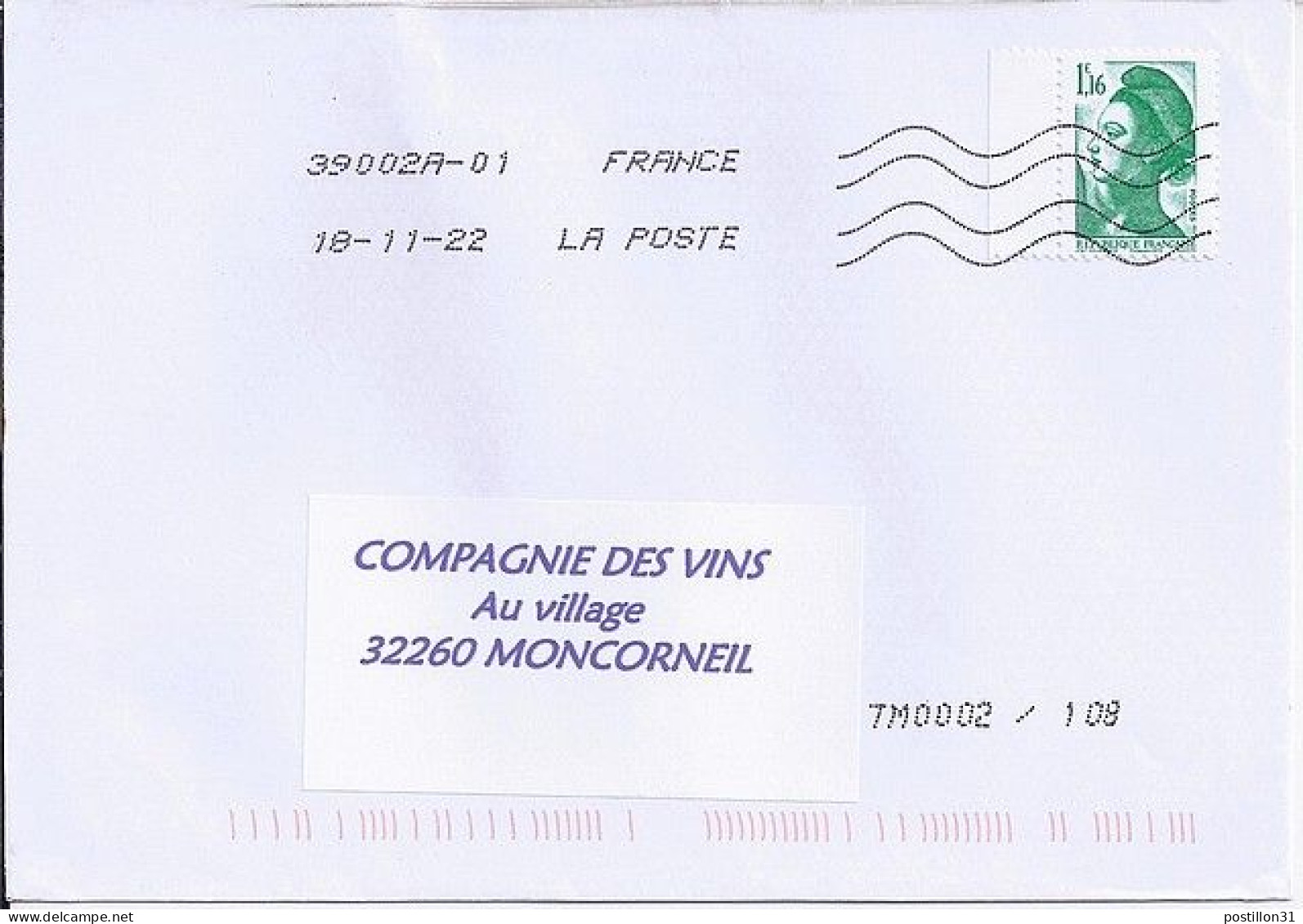 LIBERTE N° 5635 Du Carnet S/L DU 16.11.2022 - 1982-1990 Vrijheid Van Gandon