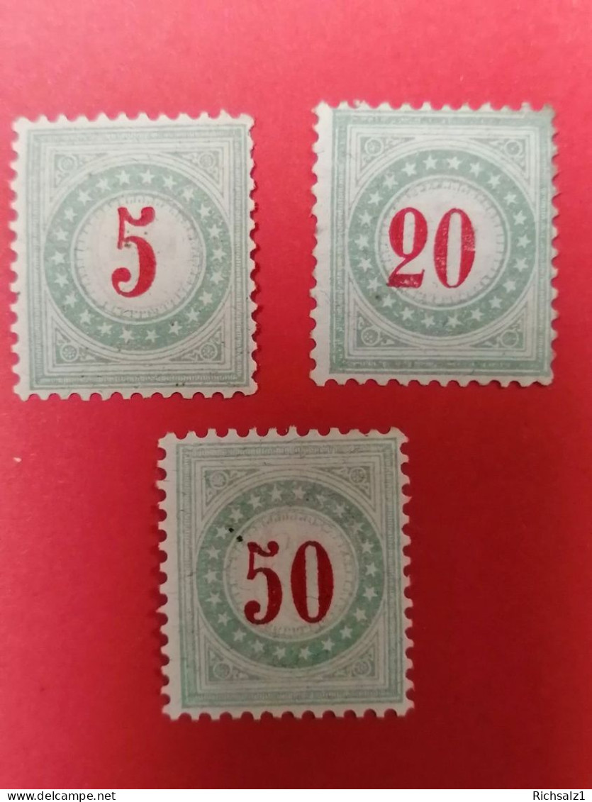 Lot Nachportomarke 1883*, Rahmen Kopfstehend Kat.495.- - Postage Due